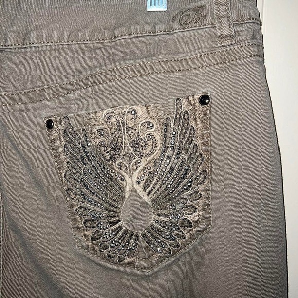 Y2K Rhinestone Embellished Code Bleu Jeans​ - Picture 3 of 3